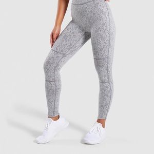 GYMSHARK MEDIUM FLEUR LEGGINGS-CHARCOAL
